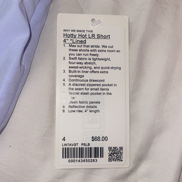 Hotty Hot Low-Rise Lined Short 4" - Picture 2 of 2